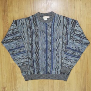 Vintage 90s Blue COOGI Like Norm Thompson Sweater - Large