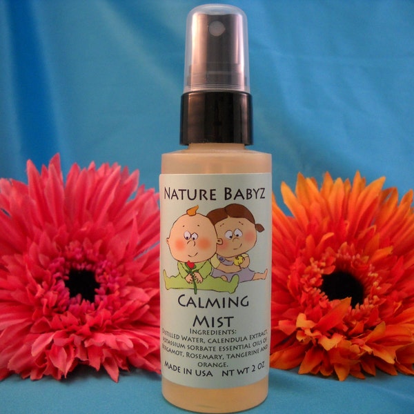 ON SALE    All Natural Aromatherapy Calming Mist  Keeps You and Baby calm and anxiety free organic baby products