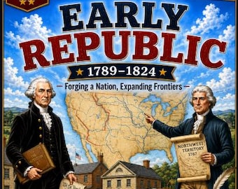 No Prep. Print and Go. U.S. History Unit 6: Early Republic Middle School. Political Parties. Lessons, Voc, Assessment. No texbook needed.