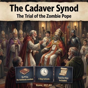 True Stories from History. No-Prep Mini-Lesson. HS World History The Cadaver Synod- (897 AD)