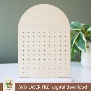 Arch Earring Stand SVG for Laser Cutter