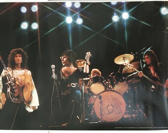 Queen, head shop concert poster, by Stuff & Co. Ltd., 1975