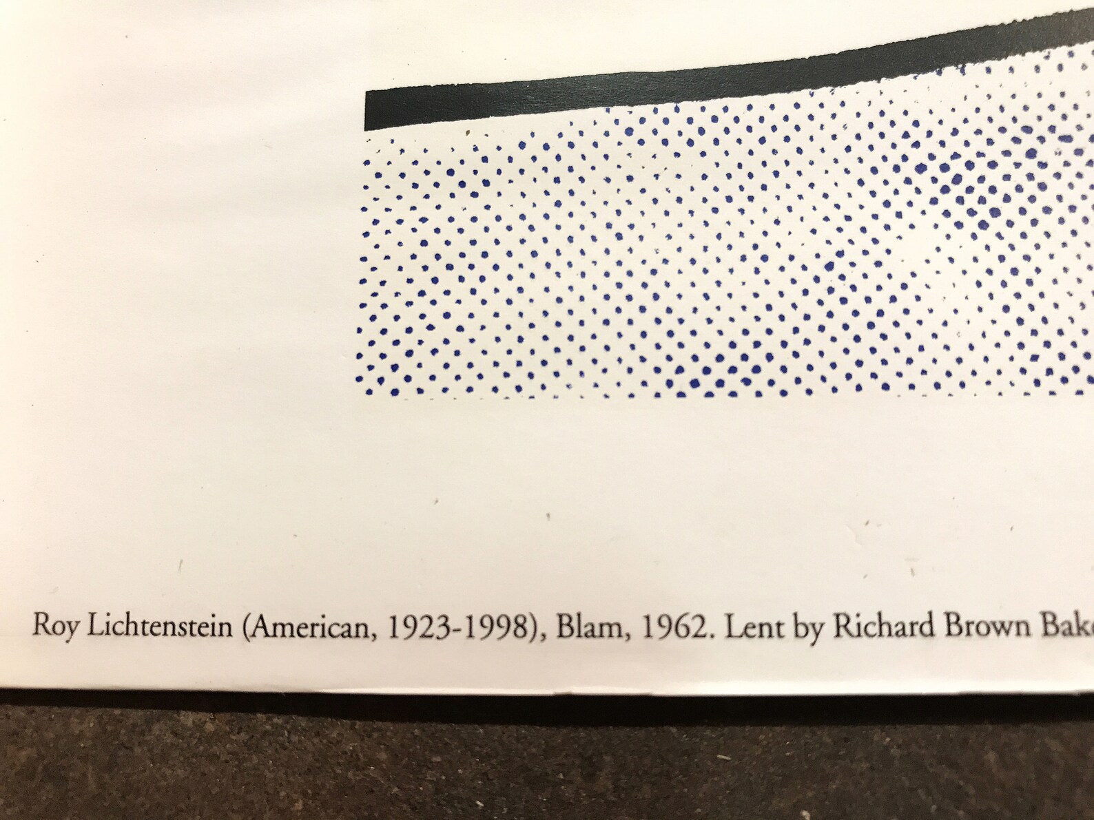 Blam by Roy Lichtenstein vintage and original exhibition Etsy