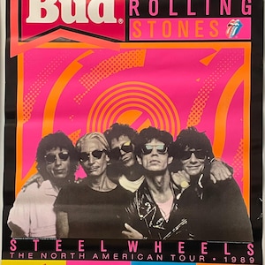 Rolling Stones Steel Wheels Poster - Etsy