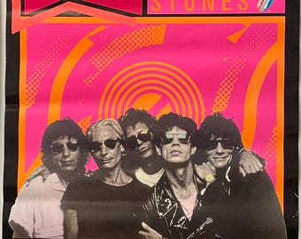 Rolling Stones Budweiser Steel Wheels North American Tour Poster