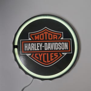Harley Davidson Neon - Etsy