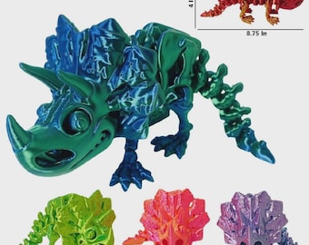 TY1192 3D Printed Large Triceratops Figure 4" x 8.25" Wholesale Lot of 36