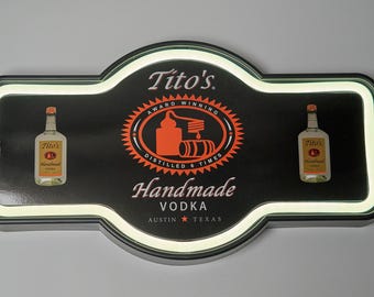 Tito's Vodka LED Neon Sign 17" x 10" Bar Wall Light Home Decor (LED Display)