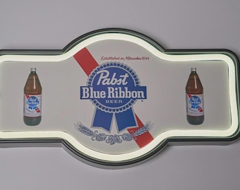 Pabst Blue Ribbon Neon Sign LED 17x10 Bar Light PBR Beer Wall Decor Man Cave Pub LED Neon Sign Gift Idea Home Bar Decor