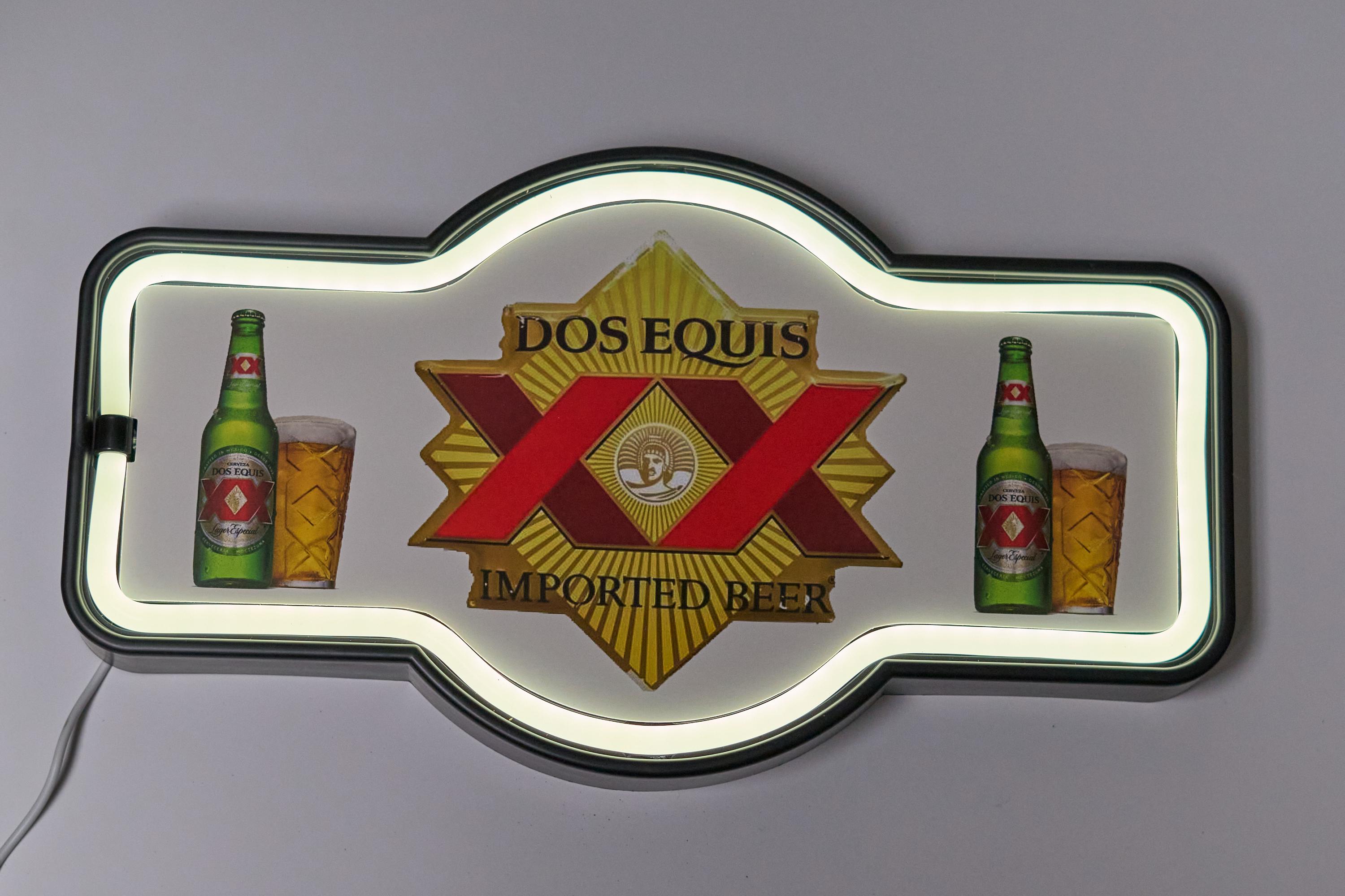 米国ヴィンテージDos Equis Amber Beer サイン Dos Equis Amber