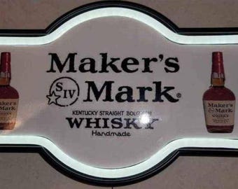 Maker's Mark Whisky LED Neon Sign (17" x 10") Home Bar Decor