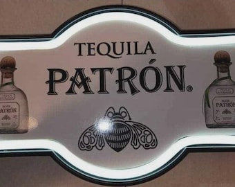Patron Tequila LED Neon Bar Sign, 17x10 Wall Decor Light (USB/Plug-in)