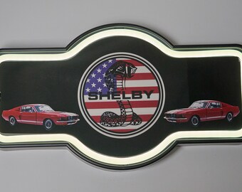Shelby Mustang LED Neon Sign Wall Decor (17" x 10") – Garage Man Cave Light