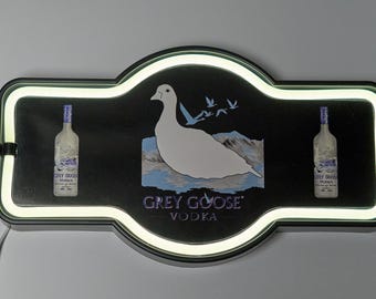Grey Goose Vodka LED Neon Sign (17" x 10") Bar Wall Light Home Decor