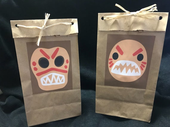 Home Garden Kakamora Cup Moana Party Favor Goody Bag Coconut Pirate Party Favors Bag Fillers