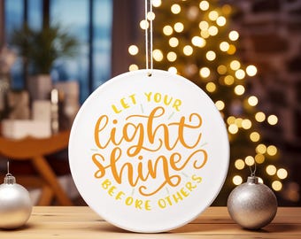 Matthew Bible Verse Christmas Ornament: Cheerful Holiday Decor