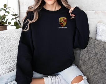 Porsche Sweatshirt, Porsche Logo Hoodie, Porsche Stuttgart Shirt, Car Lover Sweatshirt, Sports Car Hoodie