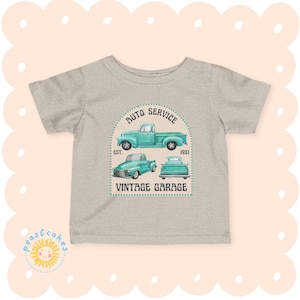 Vintage Truck Baby Tee | Baby-shirt, baby-shower-gift-for, Newborn Gift, Hipster Baby, Vintage cars baby, retro truck, classic car gift