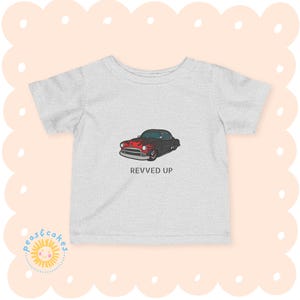 Revved up Vintage Car Baby Tee | Baby-shirt, Vintage race cars birthday, baby-shower-gift-for, Newborn Gift, Hipster Baby, Vintage cars baby
