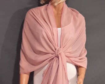 pink sheer shawl