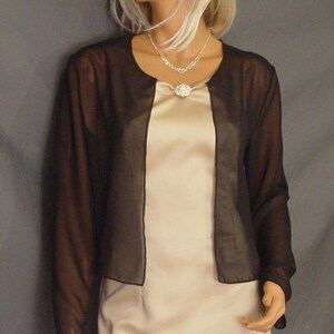 Long Chiffon Evening Coats Etsy