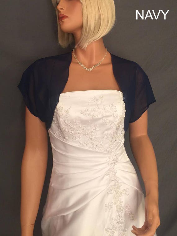 Chiffon Bolero Jacket Bridal Shrug | Etsy