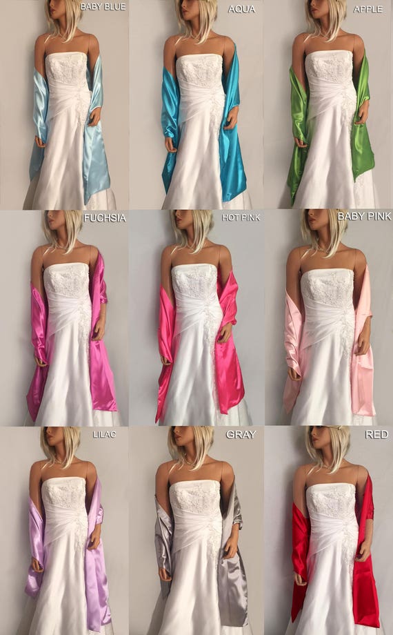 satin bridal wrap