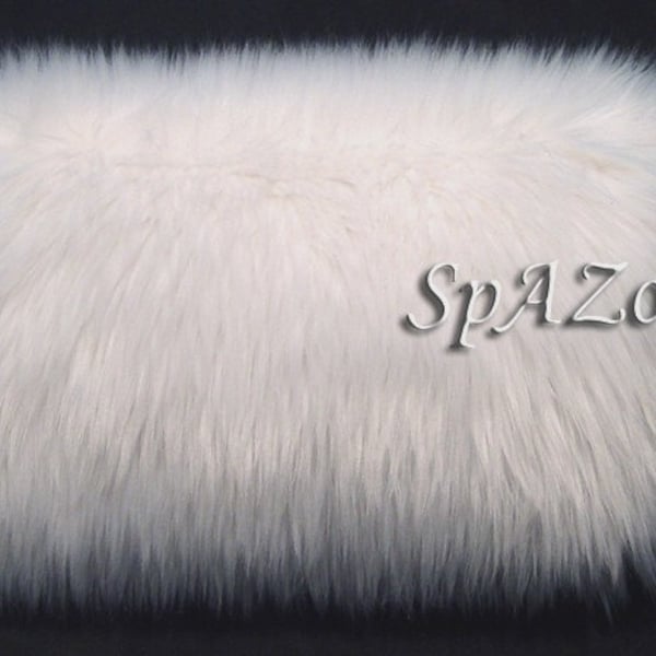 White faux fur bridal hand muff wedding hand warmer feathery faux fur