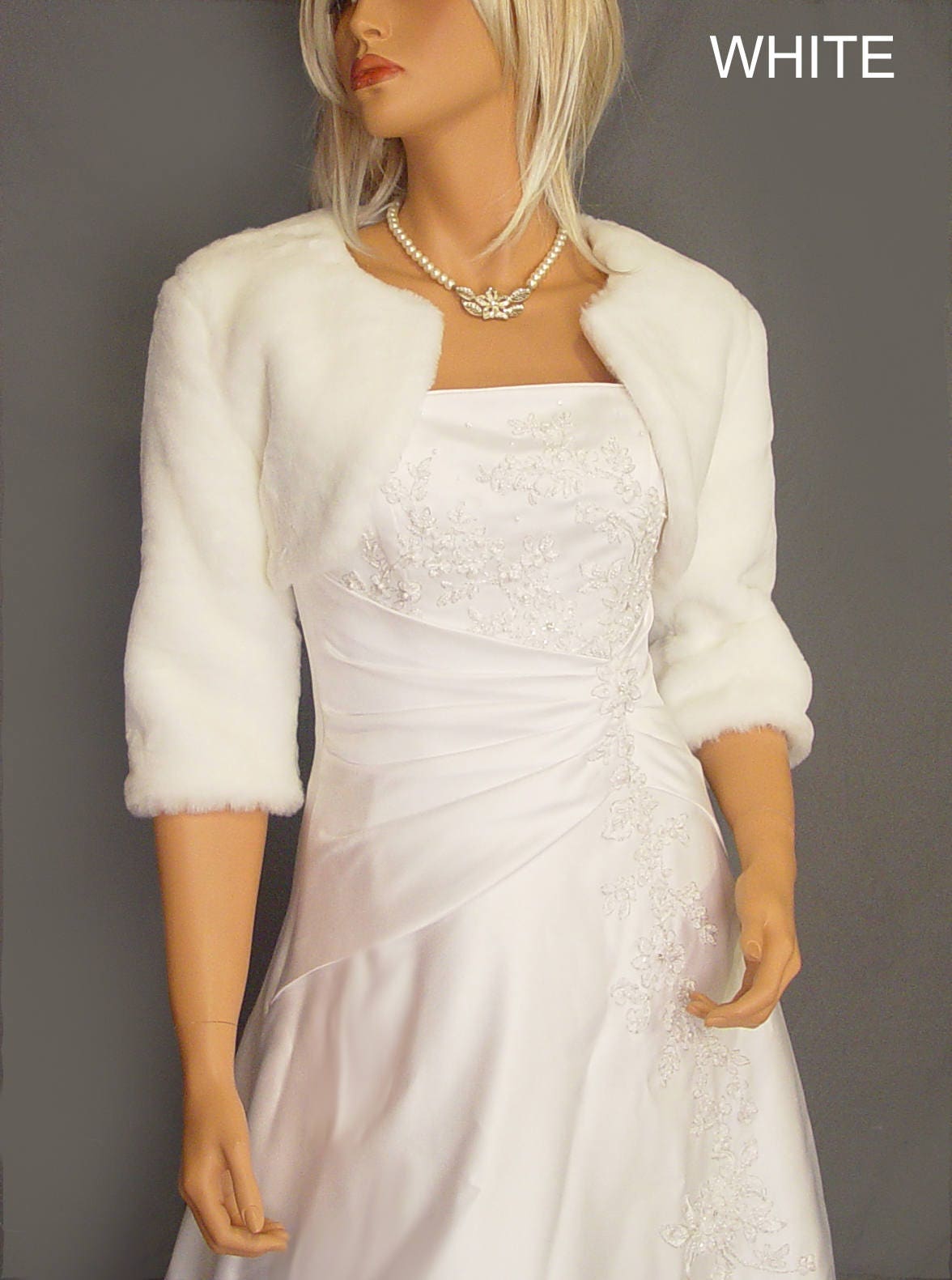 2021 NEW Satin 3/4 sleeve shrug jacket wedding Bride bolero coat shawl Wraps