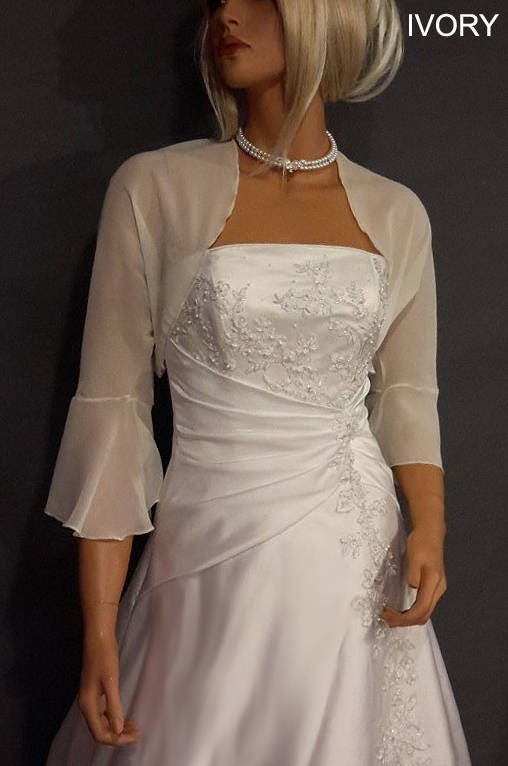Cream store chiffon bolero