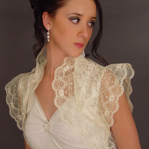 Lace Bolero Jacket Wedding Shrug Bridal 
