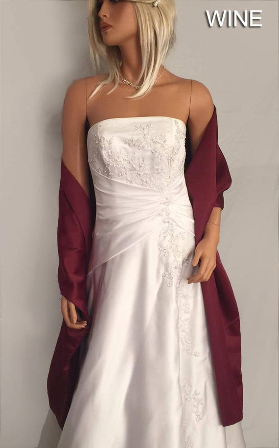 satin bridal wrap