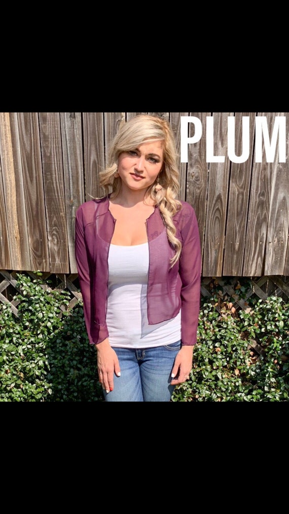 Plum bolero hotsell jacket
