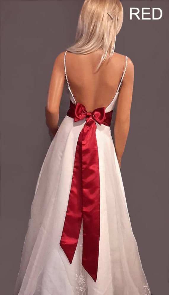 wholesale red satin pageant sash
