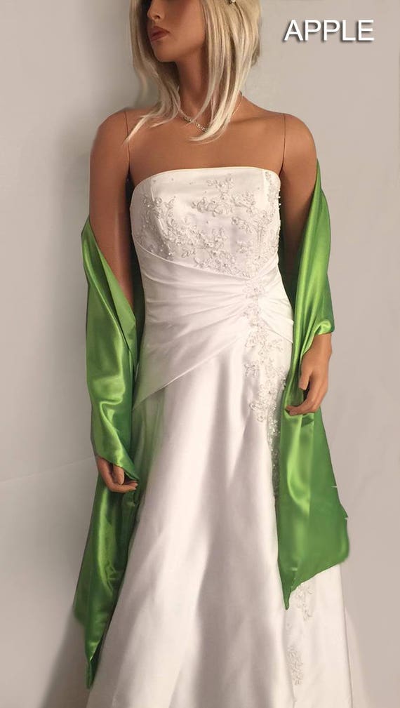 satin bridal wrap