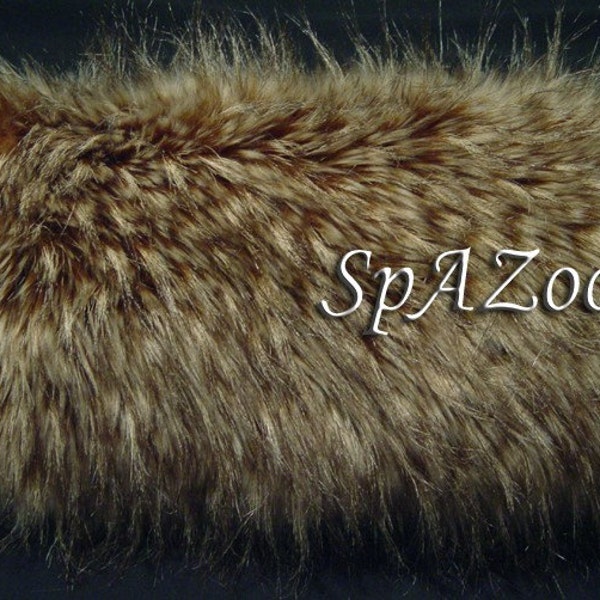 Brown wolf faux fur hand muff bridal accessory wedding hand warmer