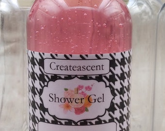 9 oz  choose your scent shower gel, great for stocking stuffers, gift basket item, teacher, co worker gift, white elephant, male or female