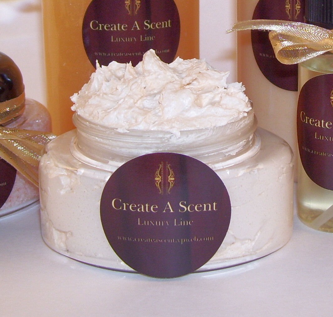 8 Oz Body Butter Choose Designer Fragrance In Clear Jar Made With Cocoa Butter Mango Butter Soy Butter And Arrowroot Powder Great Gift