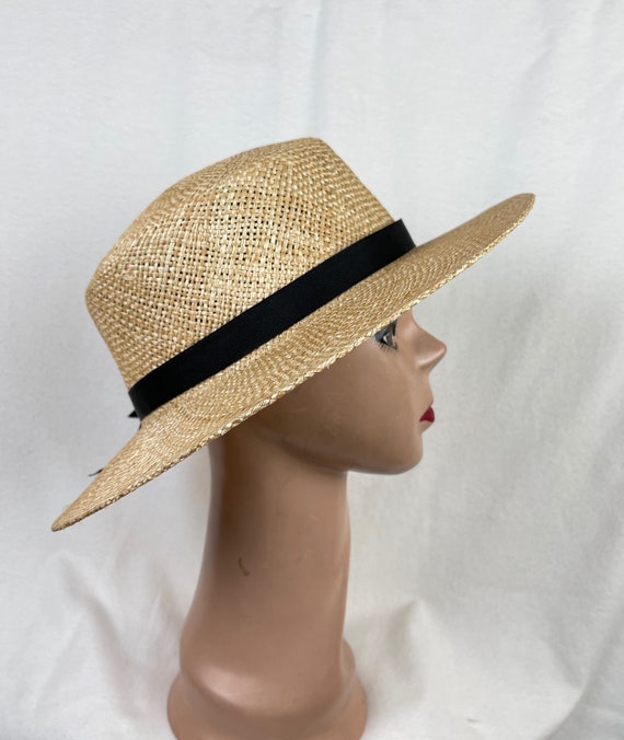 Extra Large Head Size Handwoven Straw Classic Natural High Quality Light  Weight Straw Boater Hat / European Style Boater With Ribbon Band -   Australia