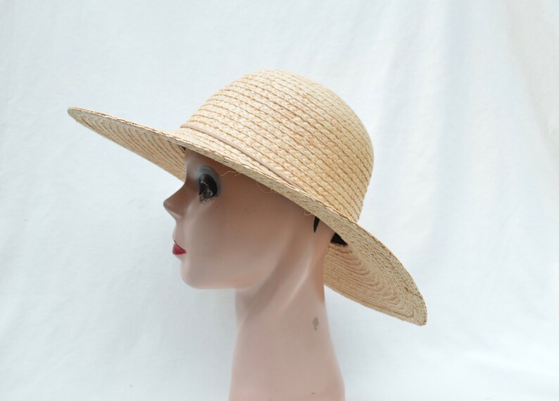 Fine Woven Raffia Large Brim Hat / Raffia Fine Weave 4 Inch | Etsy