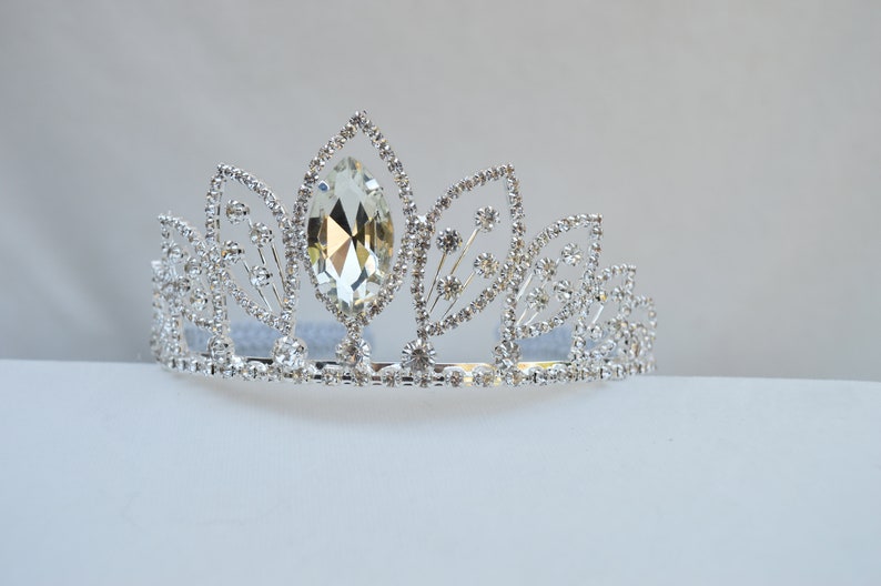 Silver Rhinestone Tiara Girls Rhinestone Tiara Flower Girl Tiara Princess Tiara Cosume Tiara Tiara