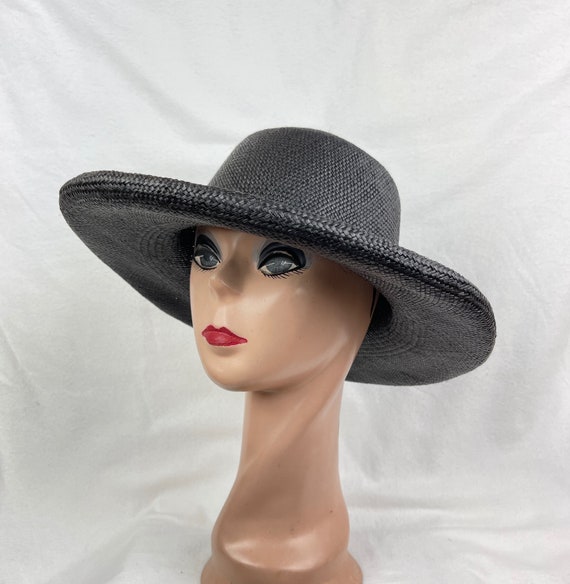 XXL Head Size Black Panama Straw Rolled Brim Hat / Large Head - Etsy