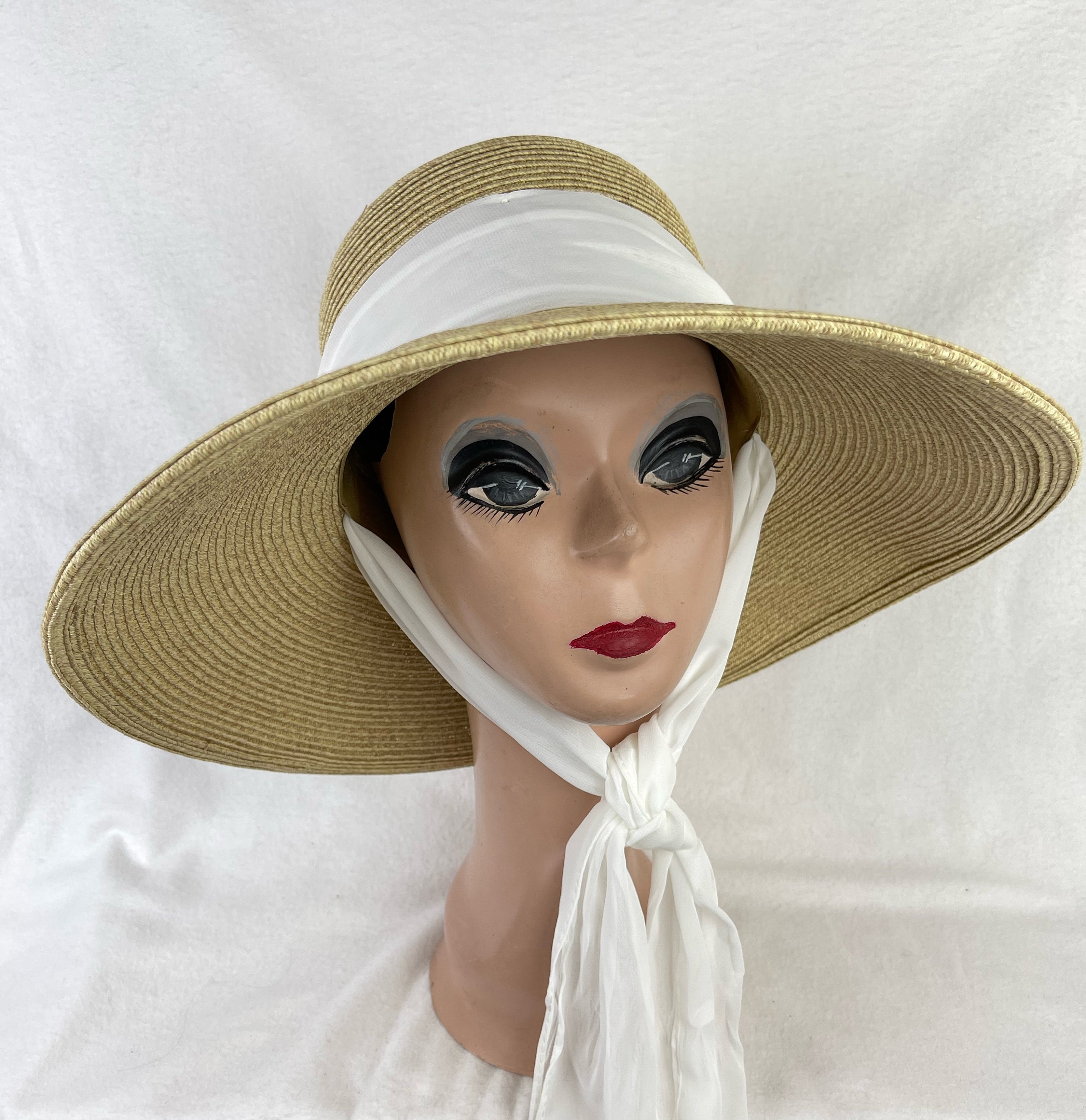 Womens Straw Fedora - The Milan - by American Hat Makers Tan / MD