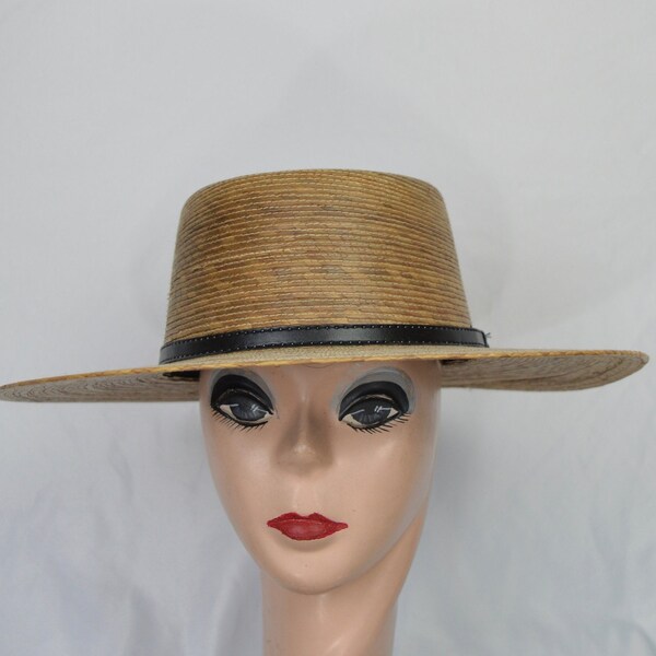 Straw Boater Hat Etsy
