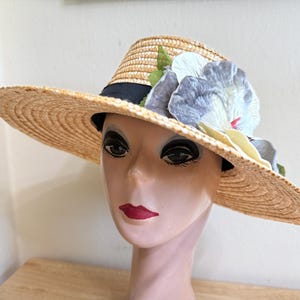 Vintage J. P. Milan Women’s Fancy Hat Vintage Milan Straw Hat - Etsy main image 3