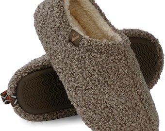 Pantuflas peludas: zapatillas de casa para mujer con forro polar