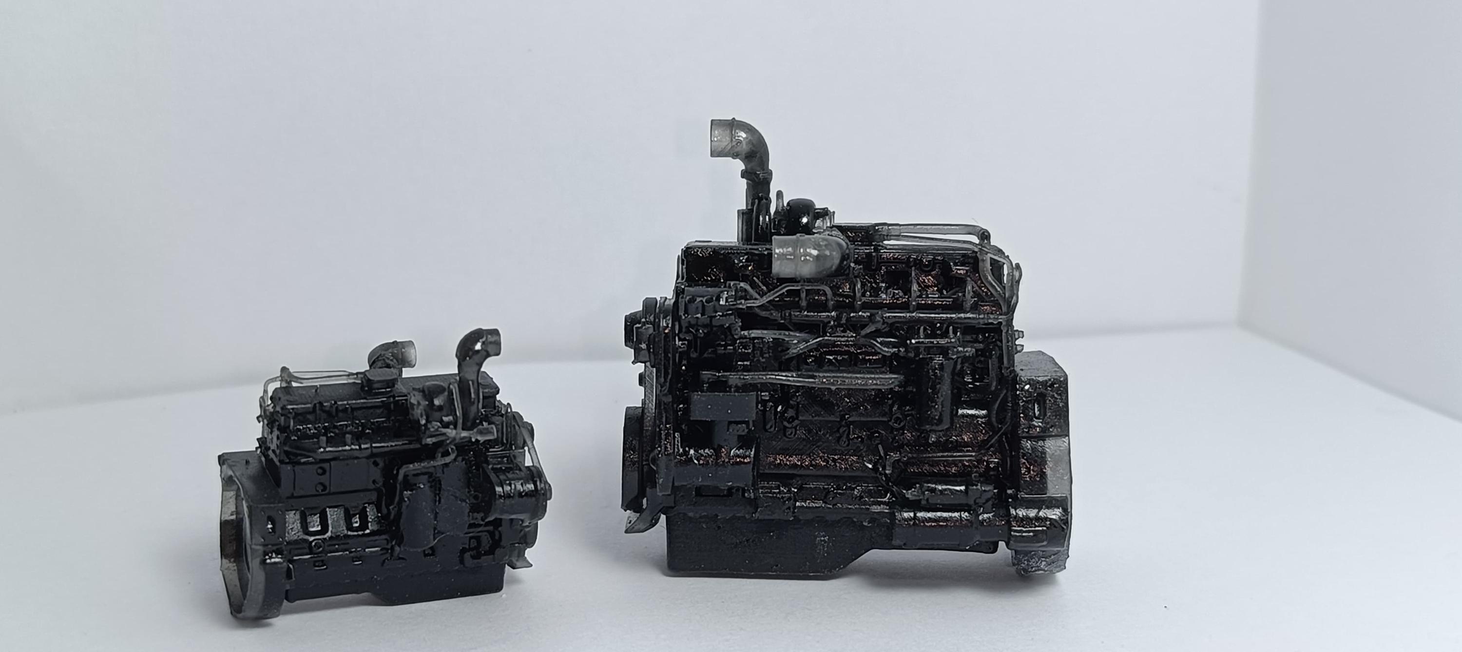 thumbnail image 2 of Texas 3D Customs 6BT 12V Cummins Engine Model - 3D Resin Printed Kit 1/24 1/25 Scale 2 of 4
