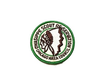 Vintage Boy Scout BSA Embroidered Patch 1970s Owasippe Scout Reservation Chicago Area Council