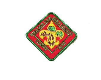 Vintage Boy Scout Embroidered Patch 1970 Boulder Dam Area Council Camps