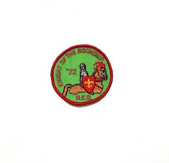 Vintage Boy Scout Embroidered Patch 1972 Knight Of